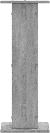 Підставки для колонок vidaXL, 2 шт., високі, для Hi-Fi, домашнього кіно, саундбар, покращене звучання, ДСП (сірий, 30 x 30 x 80 см)