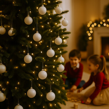 Relaxdays Set of 50 Christmas Baubles