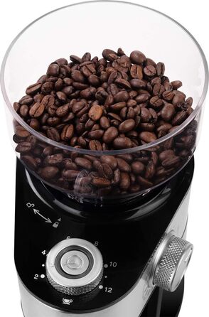 Електрична кавомолка ECG KM 1412 Aromatico, чорна
