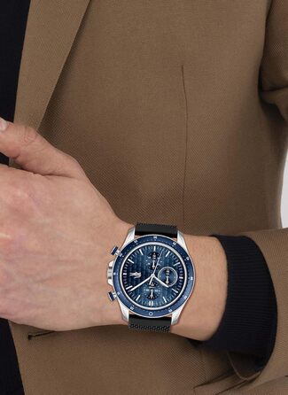 Годинник чоловічий Lacoste Neo Heritage Chronograph Quartz (чорний) з браслетом з нержавіючої сталі або силікону