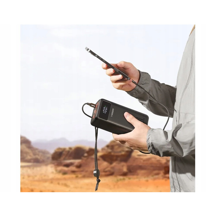 Потужний павербанк Veger Tank Lite (W5001) 50000 mAh, PD QC3.0 5A 22.5W, чорний