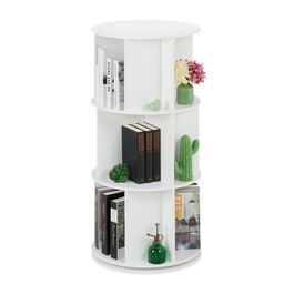 Relaxdays Поворотна книжкова шафа кругла