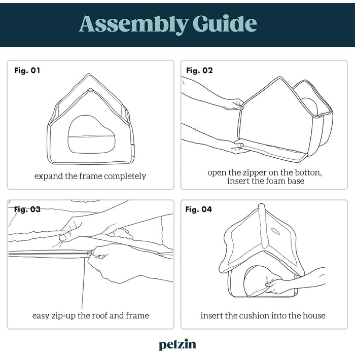 Будиночок для кота - затишний притулок знімним матрацом та килимком. Зроблений з вапняку.