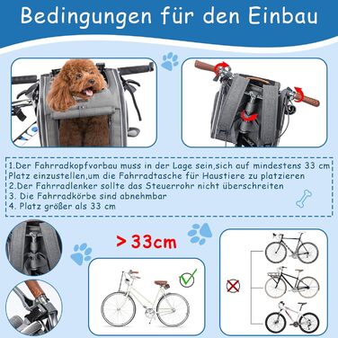 Корзина для собак на велосипед, розширювана, складна, з 4 дверцятами та сітковими вікнами, сумка-рюкзак для тварин, для котів та собак середніх розмірів