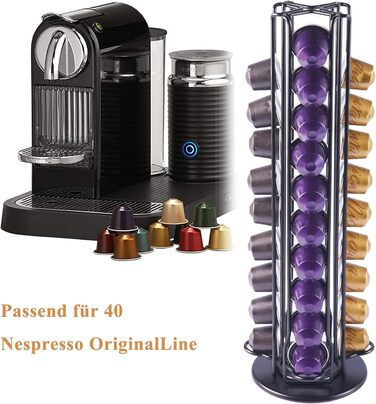 Організатор для капсул Dolce Gusto та Nespresso, шухляда на 20 капсул, чорний