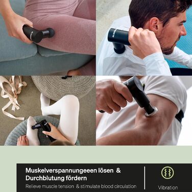 BLACKROLL® Масажер для м'язів та фасцій Fascia Gun - Міні масажер з USB-C, 4 насадки, 4 рівні інтенсивності, для зняття болю та розслаблення