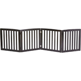 Зручна дерев'яна перегородка для собак, розкладний захисний забір, 4 панелі, для дому та вулиці