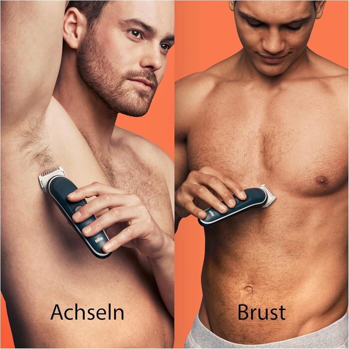 Триммер для тіла Braun Bodygroomer Series 7 BG7555: Бездротовий, водонепроникний, з насадками для інтимної зони та тіла