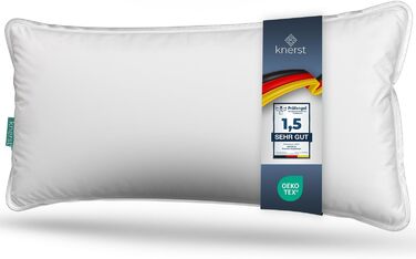 KNERST® Pillow 40x60 cm Made in Germany - Head pillow 40 x 60 against neck pain & tension - Bed pillow for healthy & restful sleep - Öko-Tex - Pillow - Cushion - Sleeping pillow