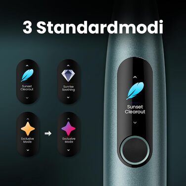 Oclean X Series Pro Electric Toothbrush Gift Set - Sonic Toothbrush with Display, 3 Modes & 32 Intensities, 6 Brush Heads & Travel Case