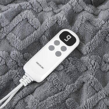 Електрична ковдра Cecotec HeatConfort 200x180 см, 130 Вт, 10 температурних режимів, LCD-контролер, таймер, PTC+ NTC технологія