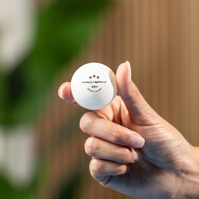 PRO SPIN Table Tennis Balls - 3 Star 40+ White Table Tennis Balls | High-Quality ABS Training Balls | Durable for Indoor & Outdoor Use, Competition & Play - 60 Pack