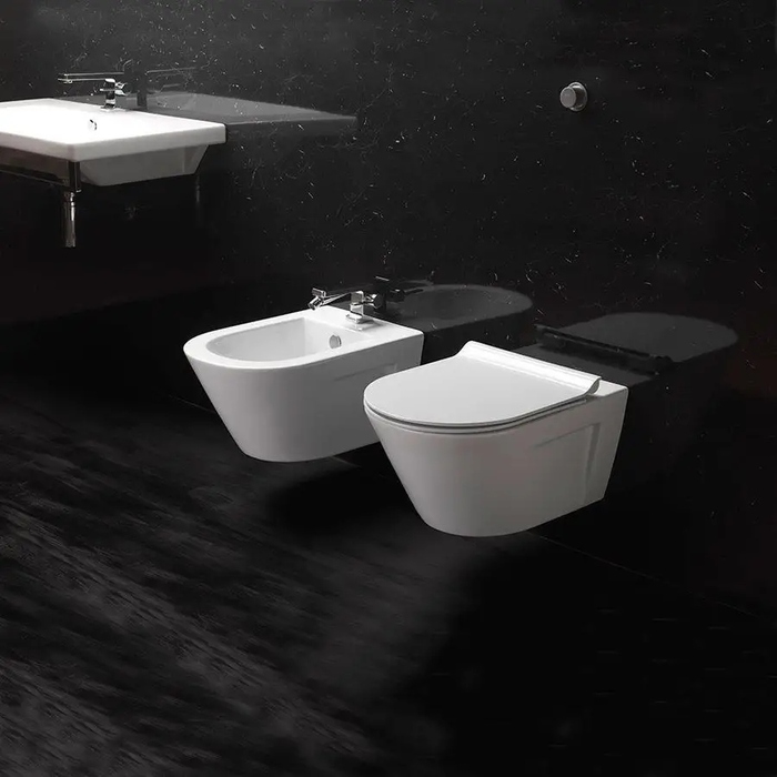 Сидіння для унітаза GSI Ceramica — білий дуропласт
