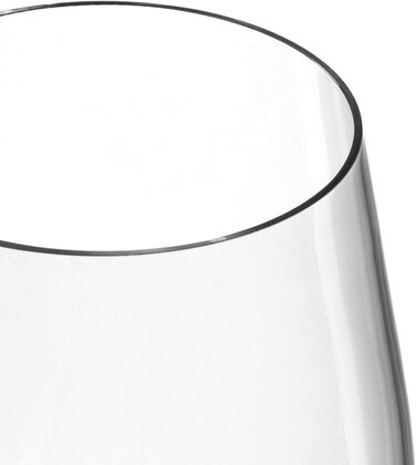 LEONARDO HOME Leonardo Hello, White wine goblet with pulled stem, dishwasher-safe wine glasses, 6-piece set, 370 ml, 061447, clear, 6 pieces (1 pack), 6