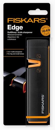 Точилка для ножів Fiskars Edge 17 см, дерев'яна (береза), чорна - 1003099