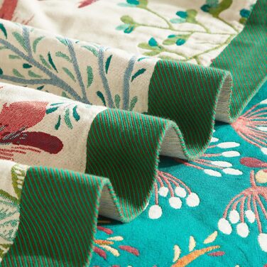 Богемна ковдра Boho 150x200 см, 100% бавовна, двостороння муслінова ковдра, плед для дивану та ліжка, Patchwork, зелено-бежева