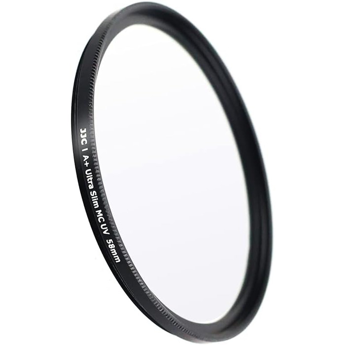 Фільтр JJC UV, 49 мм, ультратонкий, багатошарове покриття, захист від UV-променів, об'єктив для Canon Sony DSLR з різьбою 49 мм (Срібний)