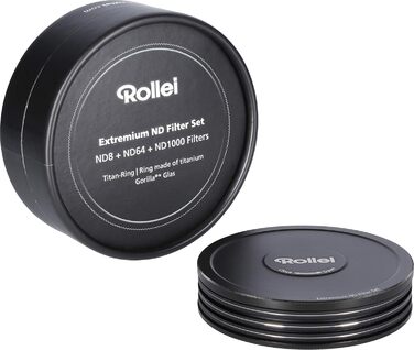 Фільтри Rollei F:X Pro ND (ND 8, ND 64, ND1000) - набір з 3 фільтрів нейтральної щільності (112 мм), розмір: 58 мм