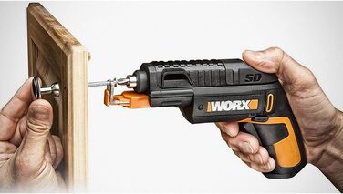 WORX WX121 акумуляторний ударний дриль-шуруповерт 12V – потужний безщітковий набір – 2-швидкісна коробка передач до 38Nm – легкий та компактний – холостий хід 0-450/0-1700 об/хв – з акумулятором, зарядним пристроєм та кейсом (з можливістю заміни патрона)
