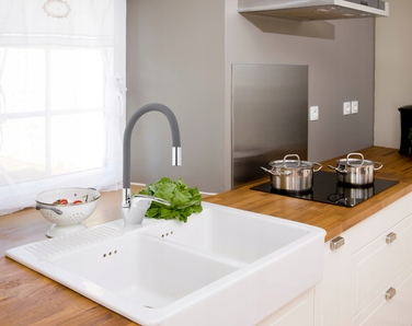 Змішувач для кухні стійка Yoka Home Ceres, сріблястий, сірий