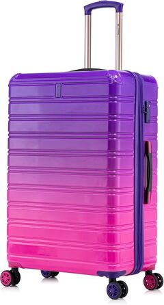 Набір валіз з полікарбонату | 3-кільний набір | Ручна валіза + Середня валіза + Велика валіза | Набір валіз | Турквіс (великий 75см, фіолетовий)