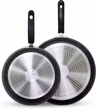 Scoville NEVERSTICK 2-Piece Fry Pan Set, 24 cm & 28 cm Fry Pans, Non-Stick Fry Pans, Fast Heat Conduction, Suitable for All Cooktops Including Induction, PFOA-Free