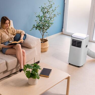 Cecotec Forceclima 7400 Touch - портативна кліматична установка, 7000 BTU, LED-дисплей, 4 режими, 2 швидкості, охолодження до 15 м2, з пультом ДУ та сенсорним керуванням