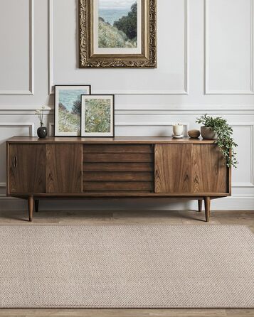 Килимок для дому COLOR&GEOMETRY, 91 x 243 см, довгий килимовий доріжка, антиковзаюча, швидковисихаюча, для кухні, спальні, коридору (Бежевий)