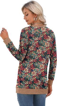 Жіночий трикотажний кардиган GRECERELLE з довгими рукавами, V-подібний виріз, з кишенями та ґудзиками, м'який, довгий, елегантний, для осені, в'язаний, колір морської хвилі (S)