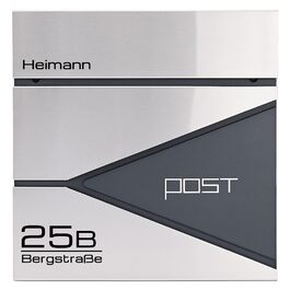 Поштовий ящик Verda з газетницею, нержавіюча сталь, антрацит, 2 ключі - дизайнерський настінний поштовий ящик з прихованим замком