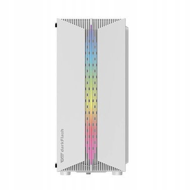 Корпус для комп'ютера darkFlash DK151 LED білий, Midi Tower, 3 RGB вентилятори