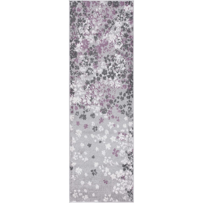 Килим SAFAVIEH для вітальні, їдальні, спальні - колекція Adirondack, короткий ворс, 155 x 229 см (світло-сірий та фіолетовий)