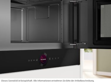 Вбудована мікрохвильова піч Bosch BFL524MS0 Serie 8, чорна, 60 см, 800 Вт