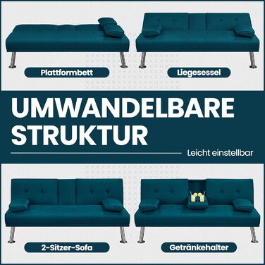 Yaheetech Foldable Sleeper Sofa