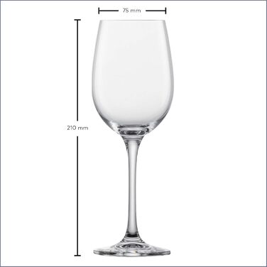 Склянка для білого вина Schott Zwiesel Classico (набір 6 шт.), німецька якість, Tritan-кришталь, придатна для миття в посудомийній машині