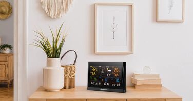 Метеостанція Bresser WLAN Comfort з 7-в-1 професійним датчиком та кольоровим дисплеєм, чорна