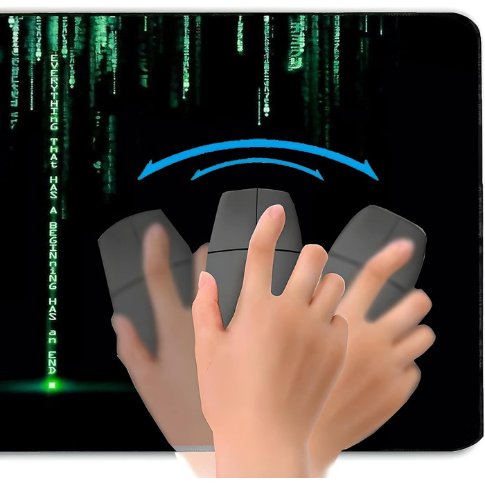 Килимок для миші Rotoo Gaming XXL 90x40 см, чорний, для геймінгу, антиковзаюча поверхня, покращує точність та швидкість