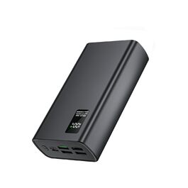 Портативний Пауербанк 60000 mAh з кабелем, зовнішній акумулятор QC3.0 22.5W PD 20W, 2 входи та 5 виходів для телефону, камери, планшета тощо