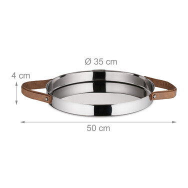 Relaxdays Round Serving Tray
