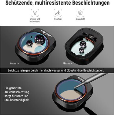 Набір фільтрів ND та CPL NEEWER для DJI Mini 4 Pro: 6 шт. (ND8, ND16, ND32, ND64, ND128, CPL)