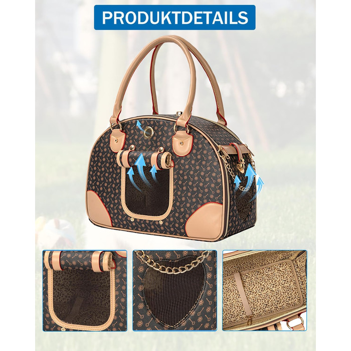 Транспортна сумка для собак та котів, 42 x 18 x 31 см, до 4 кг, для подорожей