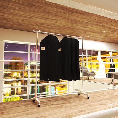 Чохли для одягу Hangerworld, чорні, 100x61 см, для зберігання та транспортування