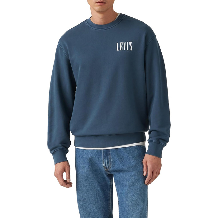 Чоловічий худі-світшот Levi's, розмір XL, сірий (Open Finish)