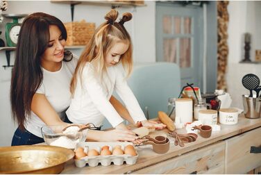 Набір мірних ложок та чашок з дерева, 10 шт. для випічки та приготування їжі, бук, ручна робота