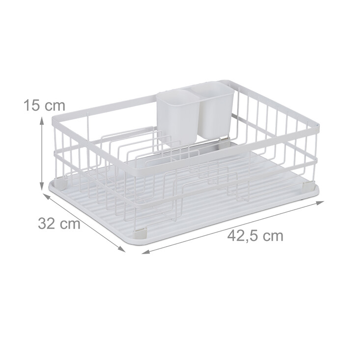 Relaxdays Dish Drying Rack with Drip Tray