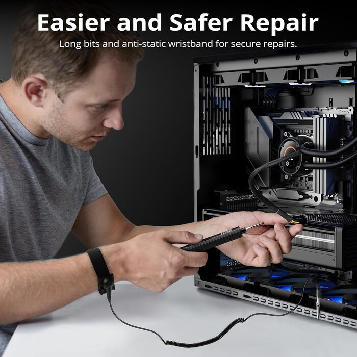 JOREST 155 в 1 Міні Електричний Набір Викруток для Ремонту Macbook, Laptop, PC, RC, PS5, Switch, Xbox, iPhone, Окуляри, Годинники