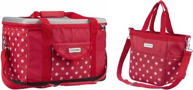 XL Cooler Bag 40 Liters - Insulated Bag Cooler Box Picnic Bag Color Choice (XL red and white polka dot PROMO)