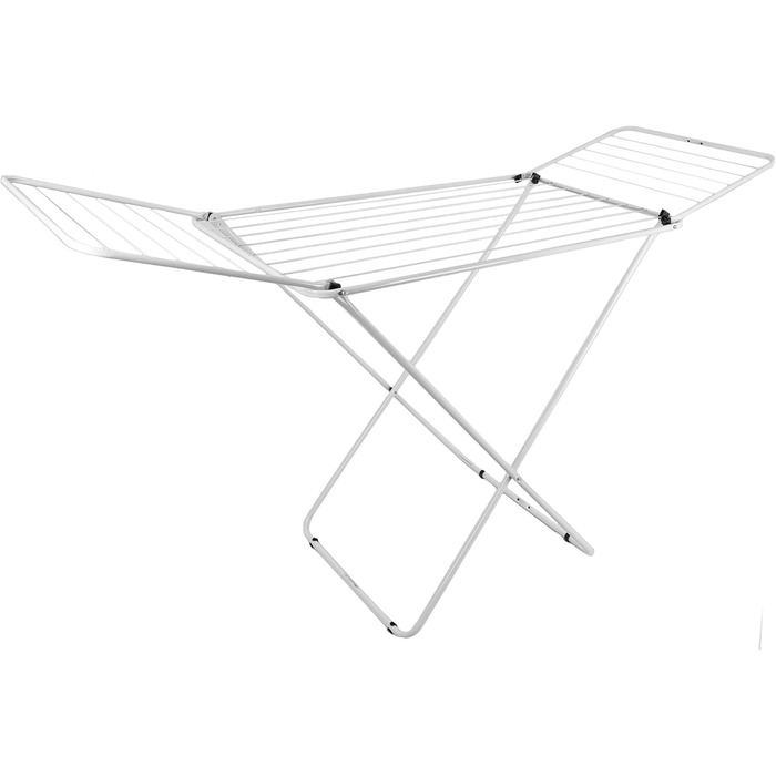 Сушарка для білизни KADAX з крилами, 18/23м, сталь з порошковим покриттям, складна, біла (2 крила)