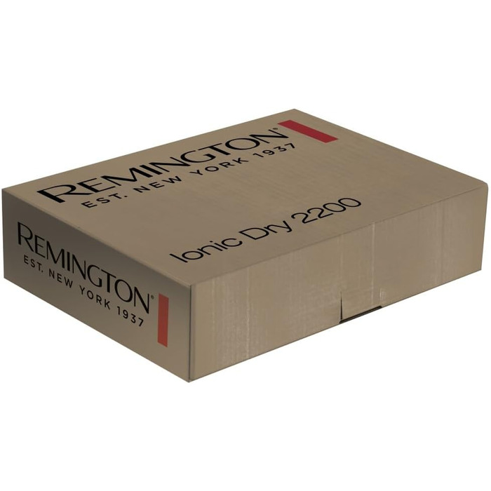 Фен Remington D3198: Іонний, з насадкою-дифузором та насадкою для укладки, 2200W, чорний (EU)