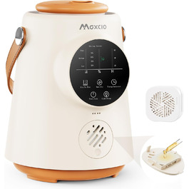 Зволожувач повітря Maxcio 2.5L для дитячої кімнати, охолоджувальний туман, поворотна на 360°, тихий 28dB, великий сенсорний екран, для кімнати, росту рослин, білий